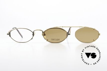 Matsuda 10122 90's Eyewear With Sun Clip, Size: small, Made for Men and Women