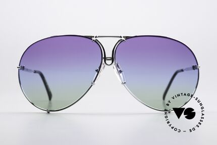 Porsche 5621 Customized Purple Blue Green, the 1980's legend with interchangeable sun lenses, Made for Men