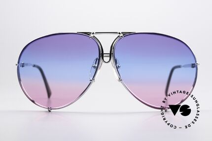 Porsche 5621 Customized Purple Blue Pink, the 1980's legend with interchangeable sun lenses, Made for Men