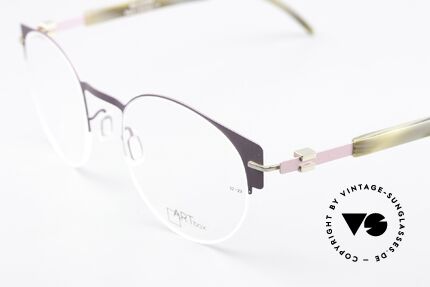 Bajazzo Candy 2 Semi Rimless Panto Frame, here a women's metal frame (panto-style); purple, Made for Women