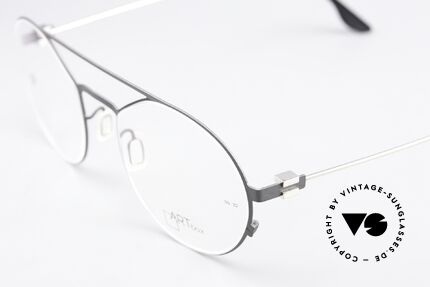 Bajazzo Viva 4 Technical Unisex Glasses, an unisex metal frame in matt gray and silver, Made for Men and Women