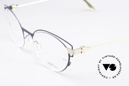 Bajazzo Ida 2 Striking Cateye Design, women's metal frame in matt dark-blue & gold, Made for Women