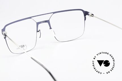 Bajazzo Enzo 3 Square Metal Frame Unisex, the frame can be glazed as desired (also varifocal), Made for Men and Women