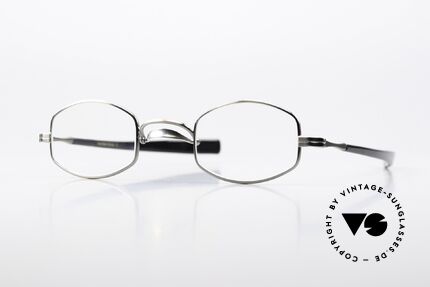 Lunor Swing A 30 Antique Silver Eyeglasses, original LUNOR Swing A30 vintage eyeglasses-frame, Made for Men and Women