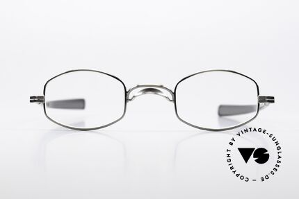 Lunor Swing A 30 Antique Silver Eyeglasses, size 42-23, AS = ANTIQUE SILVER, with swing bridge, Made for Men and Women