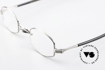 Lunor Swing A 30 Antique Silver Eyeglasses, clear DEMO lenses can be replaced with prescriptions, Made for Men and Women