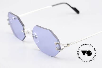 Cartier Rimless Octag Platinum Portofino Decor, precious OCTAG designer shades; PLATINUM-plated, Made for Men and Women