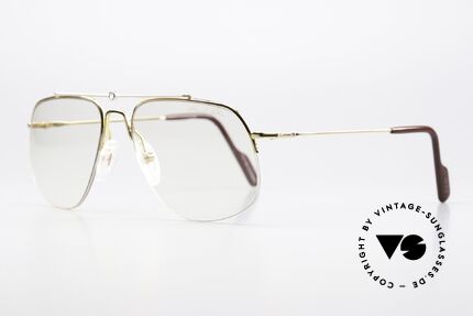 Alpina PCF 98 Nylor 90's Aviator Glasses, semi rimless Nylor frame, in size 58/18, 135mm, Made for Men