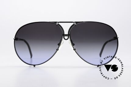 Porsche 5623 Customized Black To Blue, the 1980's legend with interchangeable sun lenses, Made for Men and Women