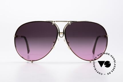 Porsche 5623 Customized Gray To Pink, the 1980's legend with interchangeable sun lenses, Made for Men and Women