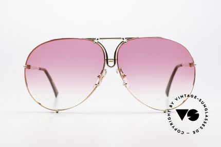 Porsche 5623 Customized Pink Gradient, the 1980's legend with interchangeable sun lenses, Made for Men and Women