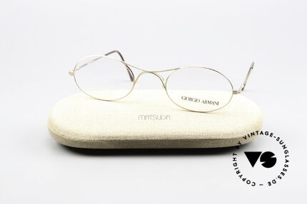 Giorgio Armani 229 Known As Schubert Glasses, unworn 1990's original; comes with a MATSUDA case, Made for Men and Women