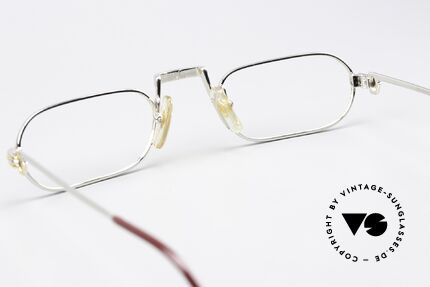 Cartier Demi Lune LC - M Platinum Reading Specs 1987, NO RETRO specs; a precious 35 years old vintage ORIGINAL, Made for Men