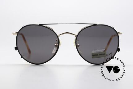 Giorgio Armani 138 Clip On Panto Vintage Frame, world famous 'panto'-design .. a real eyewear classic, Made for Men and Women