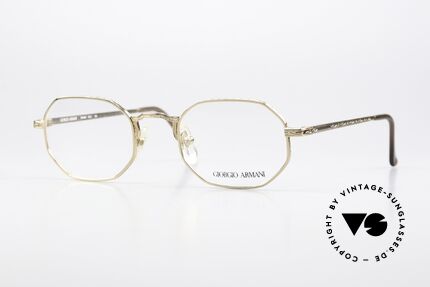 Giorgio Armani 151 Octagonal Vintage Eyewear Details
