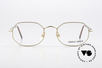 Giorgio Armani 182 Rare 80's Designer Frame, octagonal metal frame, unisex, top-notch quality, Made for Men and Women