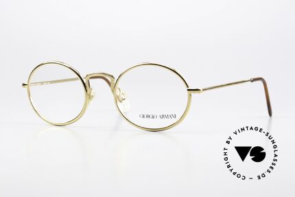 Giorgio Armani 156 Oval Eyeglasses From 1991 Details