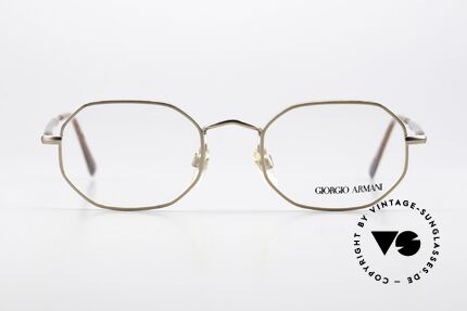 Giorgio Armani 182 Octagonal Vintage Eyewear, octagonal metal frame, unisex, top-notch quality, Made for Men and Women