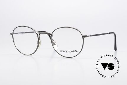 Giorgio Armani 190 Classic 80's Panto Frame, timeless vintage Giorgio Armani designer eyeglasses, Made for Men