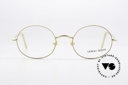 Giorgio Armani 134 80's Frame Timeless Round, oval frame design with discreet elegant coloring, Made for Men and Women