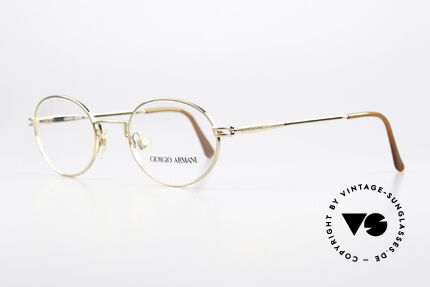 Giorgio Armani 244 Gold Plated Vintage Frame, with subtle frame details (typically Giorgio Armani), Made for Men and Women