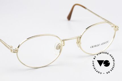 Giorgio Armani 244 Gold Plated Vintage Frame, NO RETRO EYEWEAR, but a 30 years old ORIGINAL!, Made for Men and Women