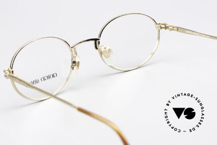 Giorgio Armani 244 Gold Plated Vintage Frame, gold-plated frame (size 50/22) fits lenses of any kind, Made for Men and Women