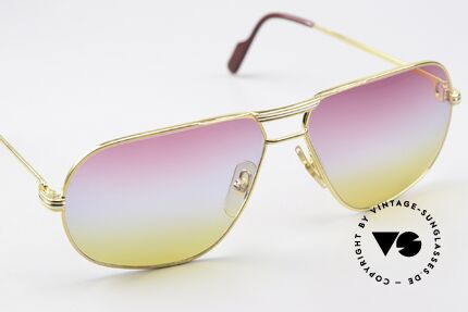 Cartier Tank - L Unique Sunrise Lenses, new TRICOLORED lenses: triple tint looks like a sunrise, Made for Men