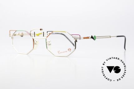 Casanova KC-0 Abstract Art Eyeglasses, homage to the artist Wassily; keyword 'The Blue Rider', Made for Men and Women