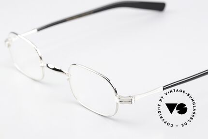 Lunor II A 00 Metal Frame Platinum Plated, model II 00 in size 40°25 = unisex reading spectacles!, Made for Men and Women