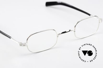 Lunor II A 00 Metal Frame Platinum Plated, approx. 20 years old UNWORN pair for lovers of quality, Made for Men and Women