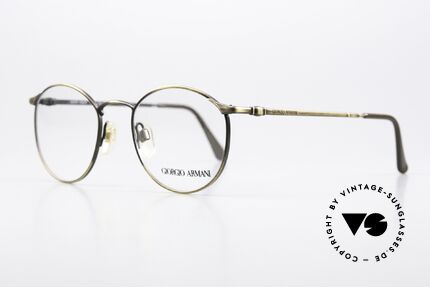 Giorgio Armani 132 Small Panto Glasses 90's, true 'gentlemen glasses' in tangible premium-quality, Made for Men