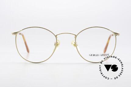 Giorgio Armani 132 1990's Frame Matt Gold, more 'classic' isn't possible (famous 'panto'-design), Made for Men