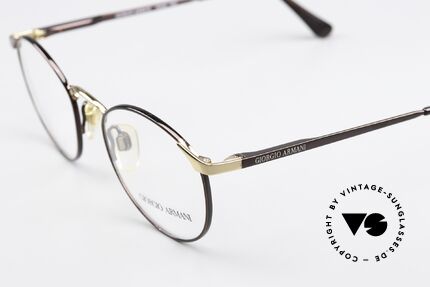 Giorgio Armani 132 Old Panto Specs Small Size, SMALL size 47-19, 130mm, DARK BROWN / GOLD finish, Made for Men