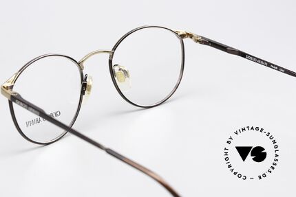 Giorgio Armani 132 Old Panto Specs Small Size, the frame can be glazed as desired (progressive lenses), Made for Men