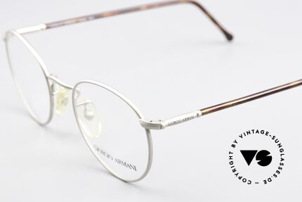 Giorgio Armani 138 Panto Specs Silver Tortoise, almost a "spiritual" eyeglass' design in S size 47/20, Made for Men and Women