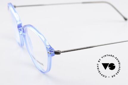 Giorgio Armani 374 90's Unisex Vintage Glasses, interesting color combination: blue and anthracite, Made for Men and Women