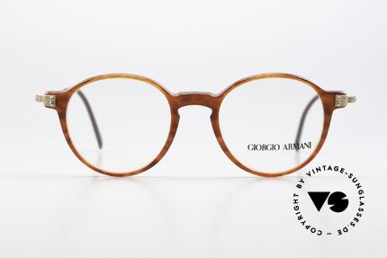 Giorgio Armani 358 Frame Auburn Matte Gold, legendary & world famous 'panto design', size 44-18, Made for Men