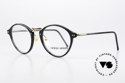 Giorgio Armani 360 1990's Eyeglasses Panto, unisex eyeglasses in TOP-quality; SMALL size 47-20, Made for Men and Women