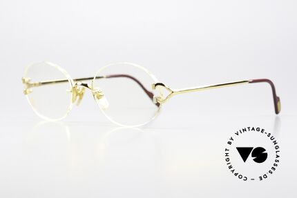 Cartier Scala 90s Frame Rare 52mm Size, expensive ORIGINAL in seemingly timeless design, Made for Men and Women