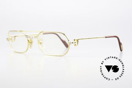 Cartier MUST Santos - S 80's Vintage Frame Unisex, worn by Elton John (video "I'm still standing", 1983), Made for Men and Women