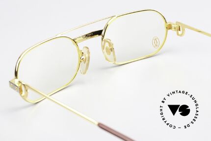 Cartier MUST Santos - S 80's Vintage Frame Unisex, NO RETRO eyewear; a 35 years old vintage ORIGINAL!, Made for Men and Women