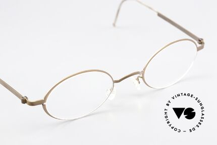 Lindberg 5000 Strip Titan Oval Titanium Frame Unisex, extremely strong, resilient & flexible (9,9grams only!), Made for Men and Women