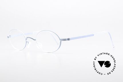 Lindberg 5000 Strip Titan 90's Frame Blue Metallic, distinctive quality and design (award-winning frame), Made for Men and Women