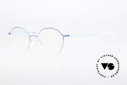 Lindberg 4010 Strip Titan 1990's Frame Blue Silver, distinctive quality and design (award-winning frame), Made for Men and Women