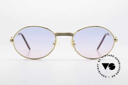 Cartier Saint Honore Baby-Blue Pink Sun Lenses, precious and timeless design, in M size 51°20, 140, Made for Men and Women