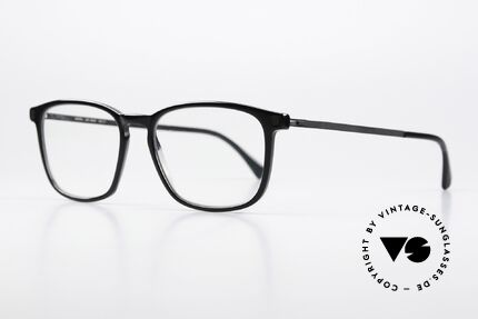 Mykita Arluk Black Frame Lite Collection, acetate frame front with characteristic Mykita temples, Made for Men and Women