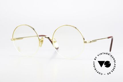 Cartier Mayfair - M Semi Rimless Luxury Frame, noble CARTIER designer model from the 90's, Made for Men and Women