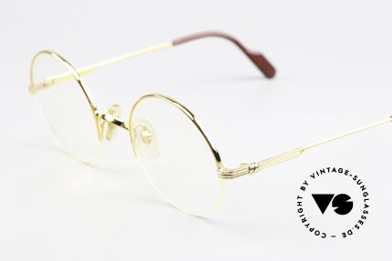 Cartier Mayfair - M Semi Rimless Luxury Frame, 22ct gold-plated flexible frame; semi-rimless, Made for Men and Women