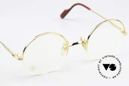 Cartier Mayfair - M Semi Rimless Luxury Frame, with orig. Cartier demo lenses & Cartier case, Made for Men and Women